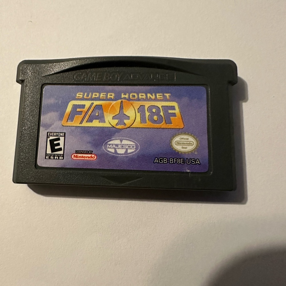 GameBoy Advance Super Hornet F/A-18F Game Cartridge
